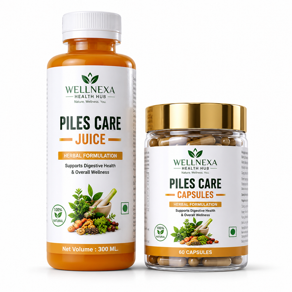 Wellnexa Piles Care Juice & Capsules Combo